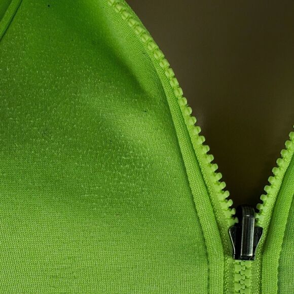 The North Face Lime Green Fleece Zip Up - Picture 6 of 7